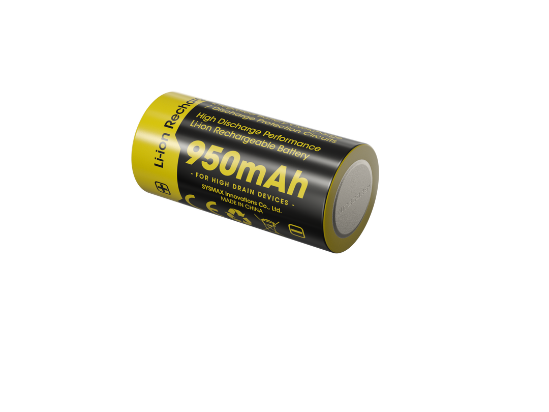 NL169 RCR123A 950mAh