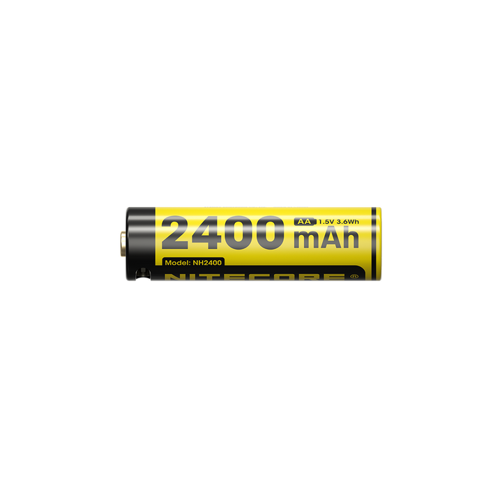 NH2400 4 Baterías AA Recargable Li-Ion 2,400mAh con USB-C